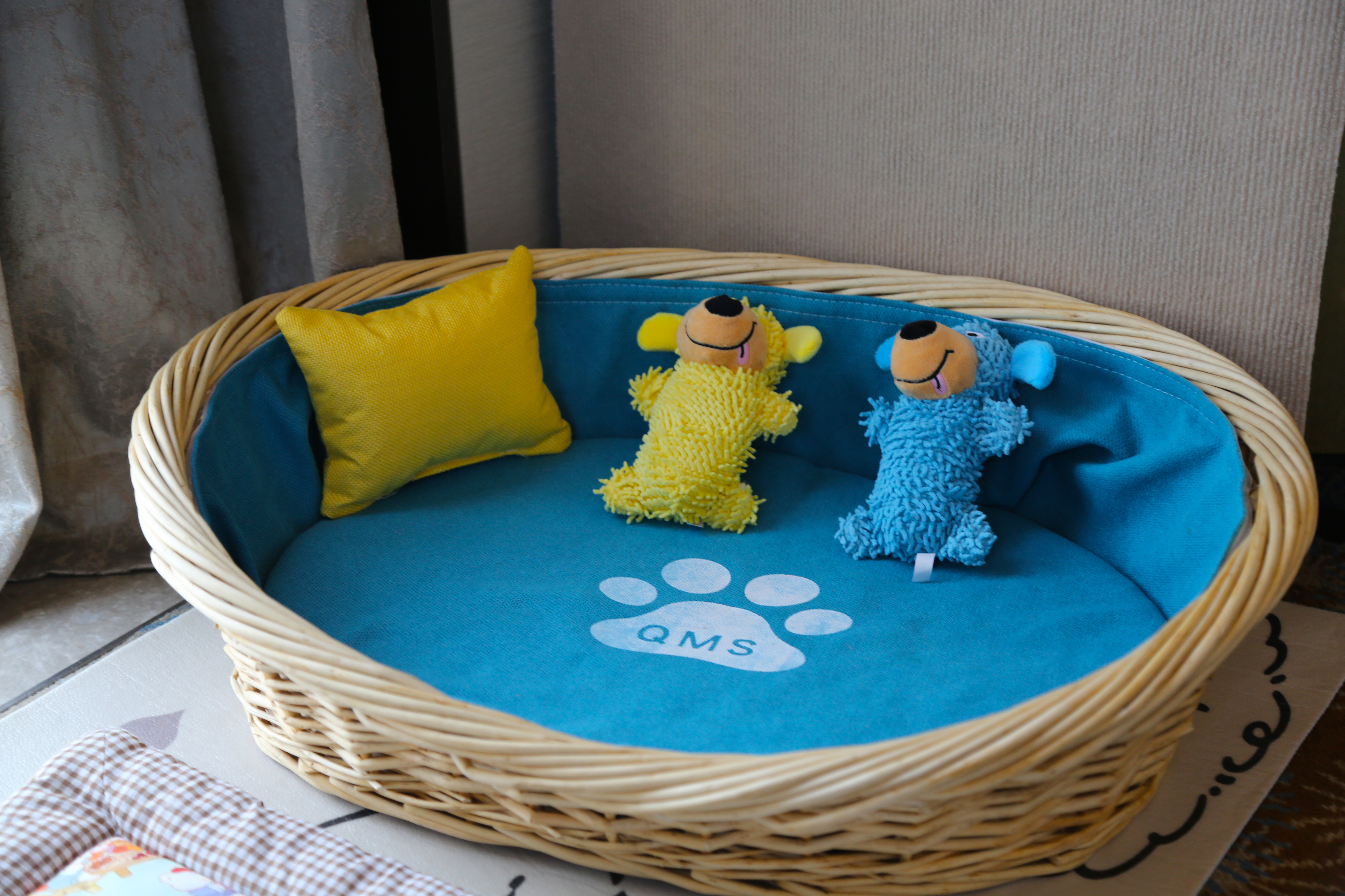 萌寵友好大床房（萌寵窩墊+玩具+食盆+溜寵物件）