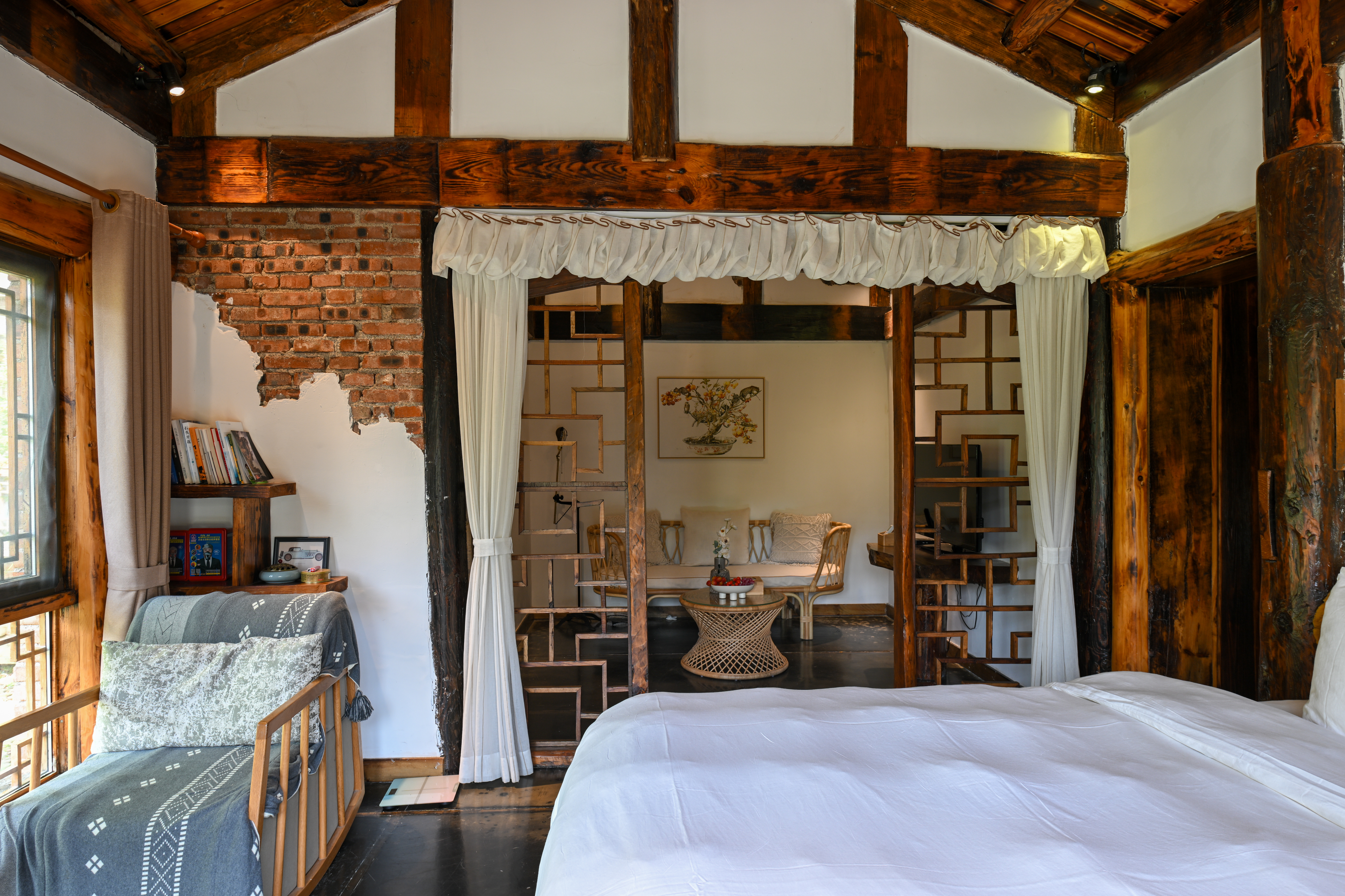 月亮別墅套房+獨棟輕奢+180度觀景