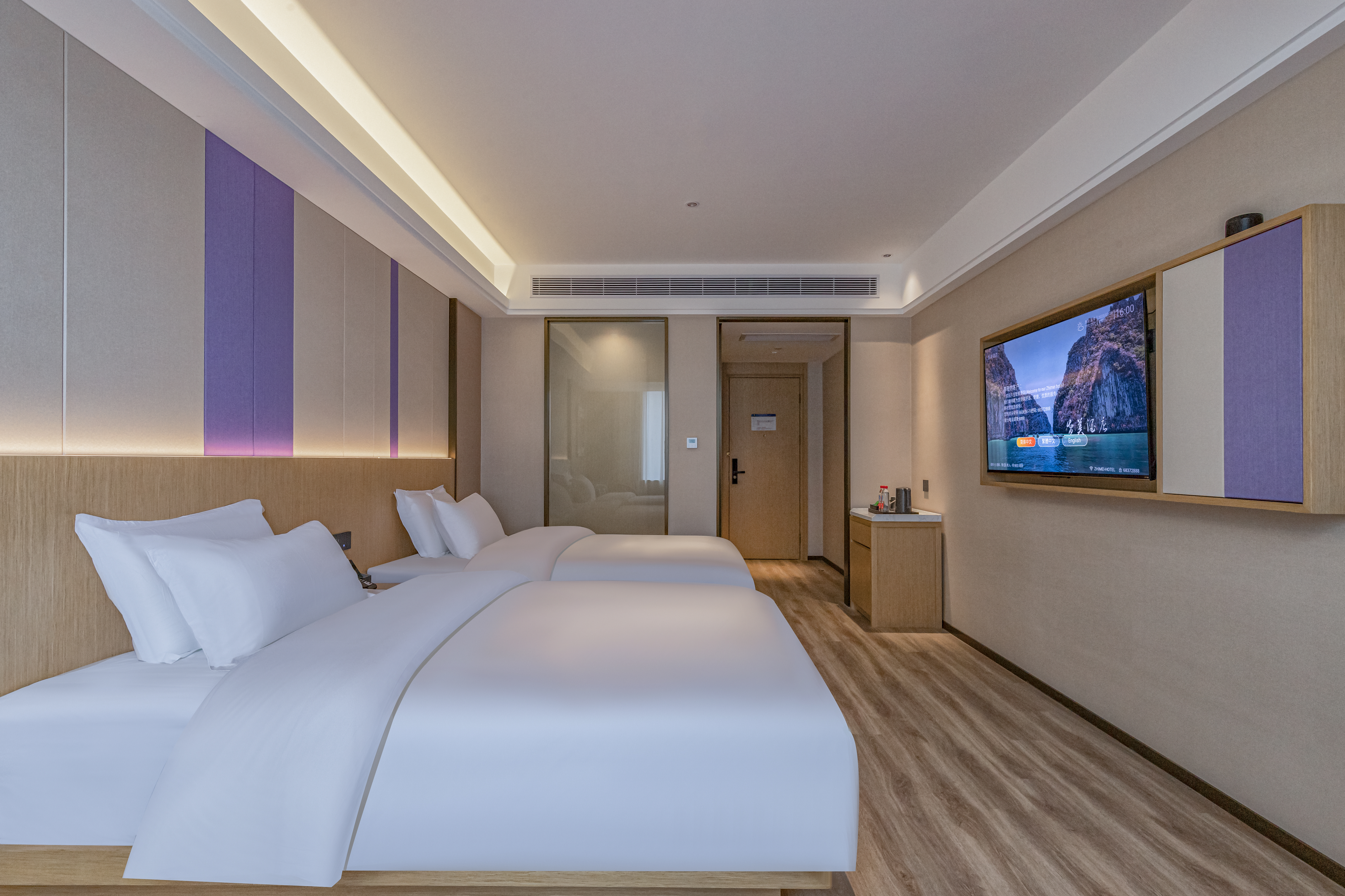 智美园景双床房【智能小度客控+舒适好风景】