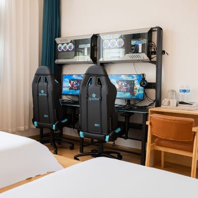 樂享電競雙機雙床房《RTX3070+2K高刷電競屏+榻榻米乳膠床墊》 棲池酒店（天府機場店）優惠