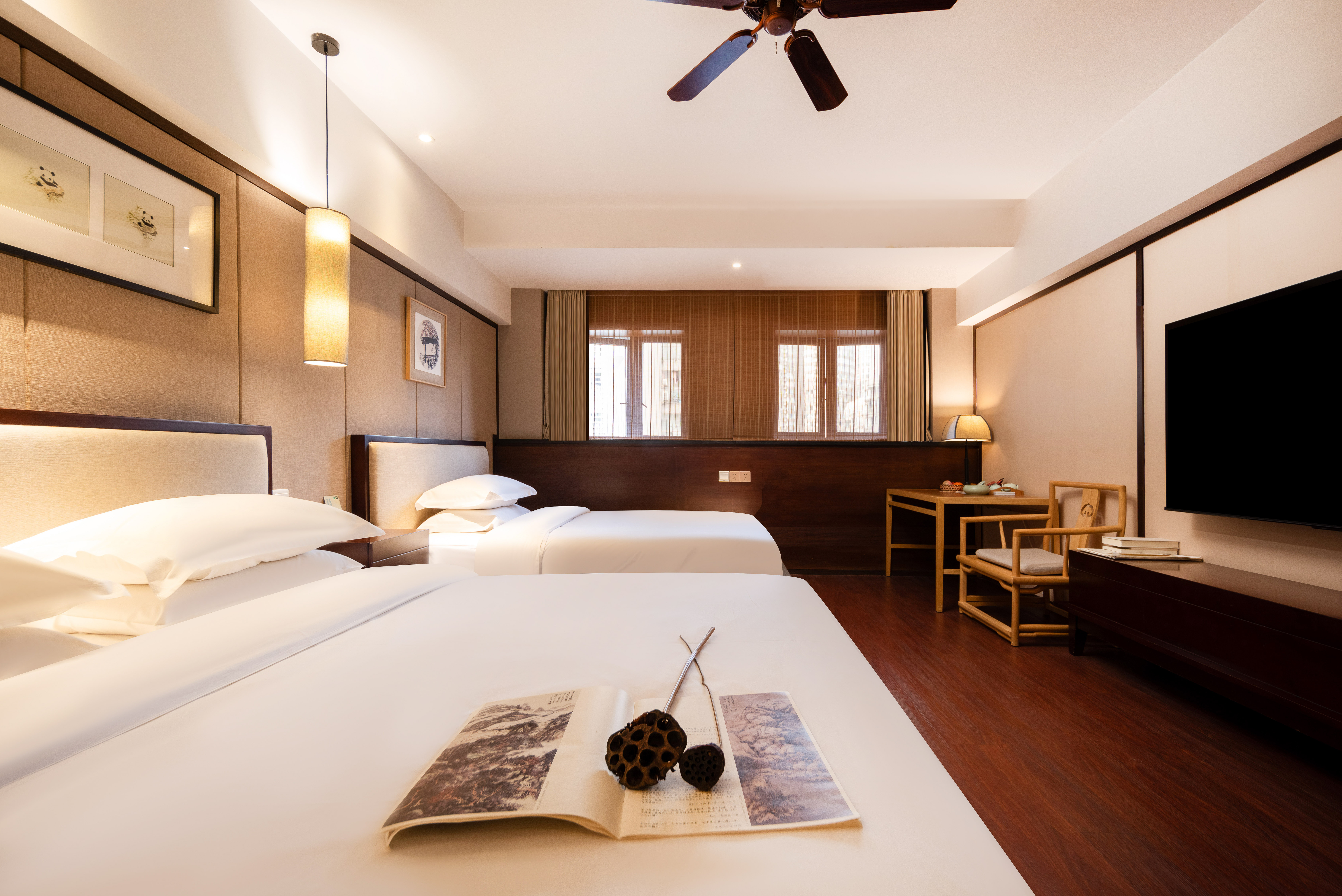 悦心家庭双床房（舒适宽床＋顶喷花洒＋智能电视投屏）