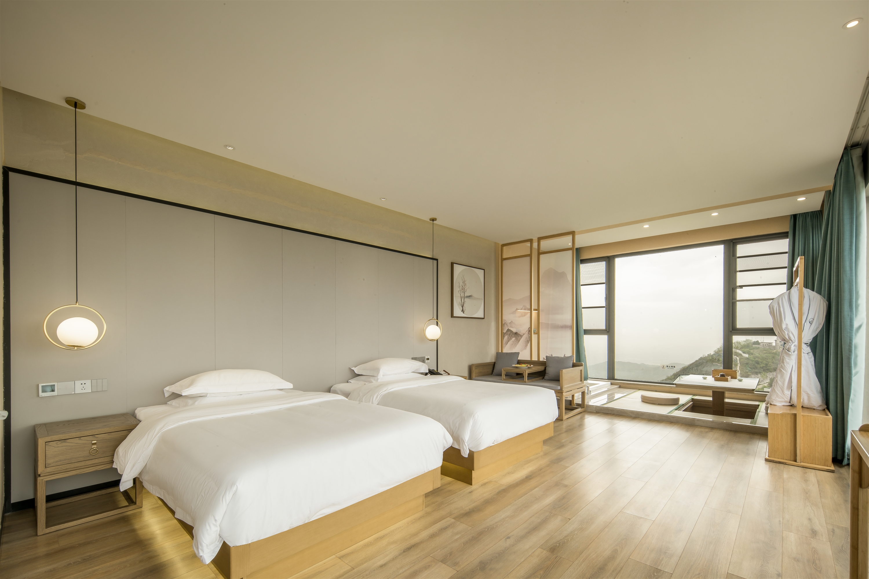 日出|观山湖景双床房+山景私汤＋禅系茶座＋智能客控