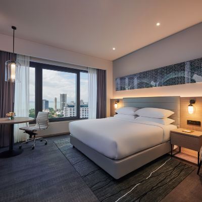 Deluxe King Sea View Kupon Courtyard by Marriott Penang (PenangFightCovid-19 Certified)