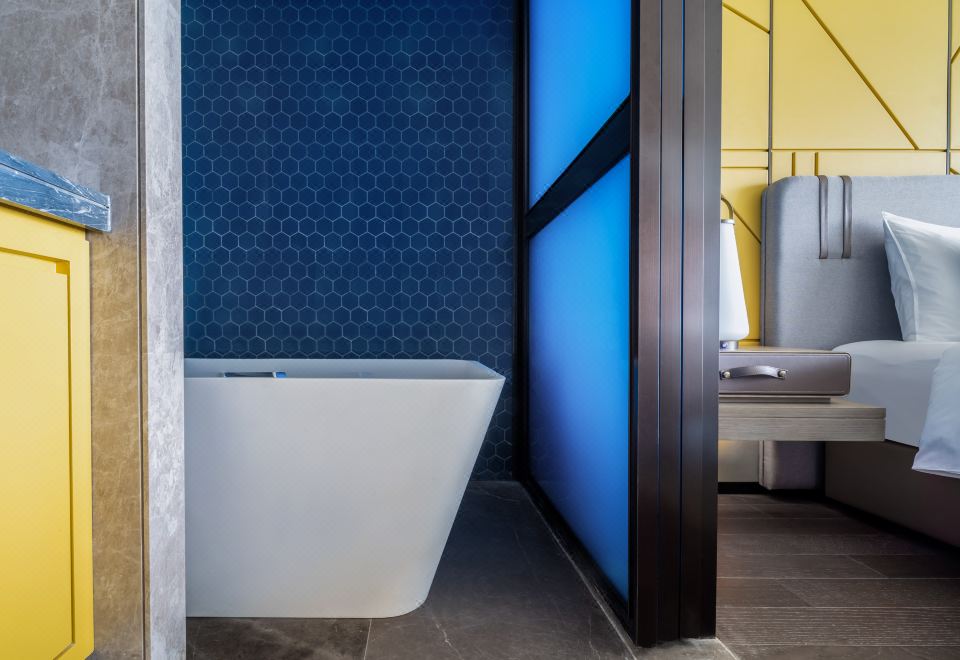 亲子海景双床房（180度全落地窗看海景日出）