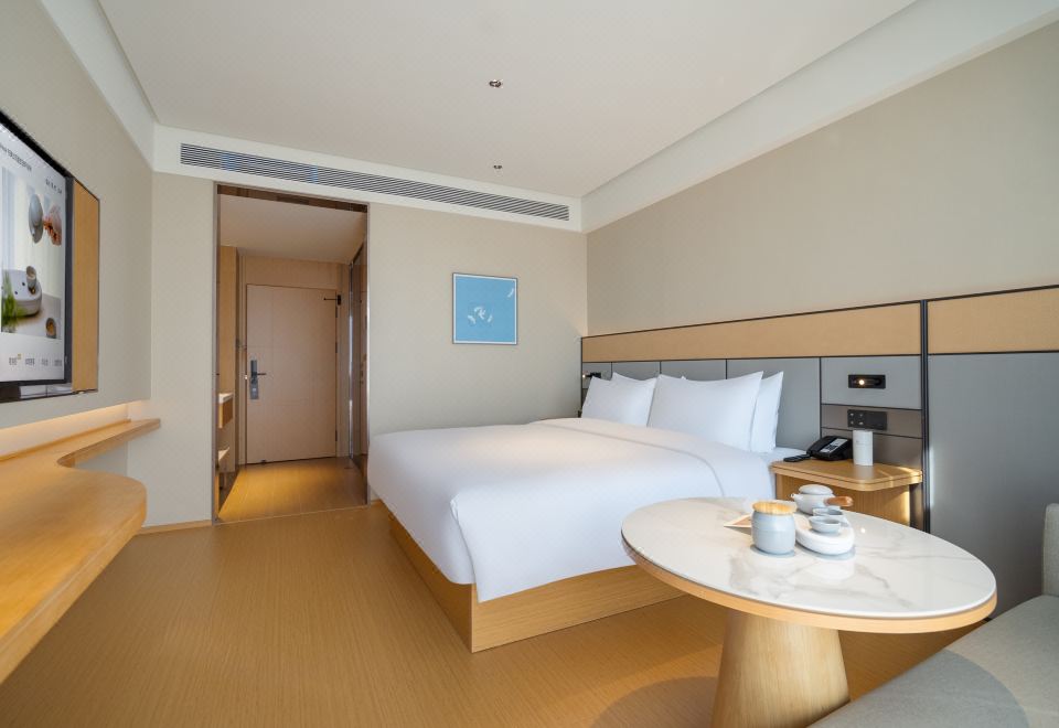 高级大床房【舒适采光|金可儿床垫|拾趣茶具】