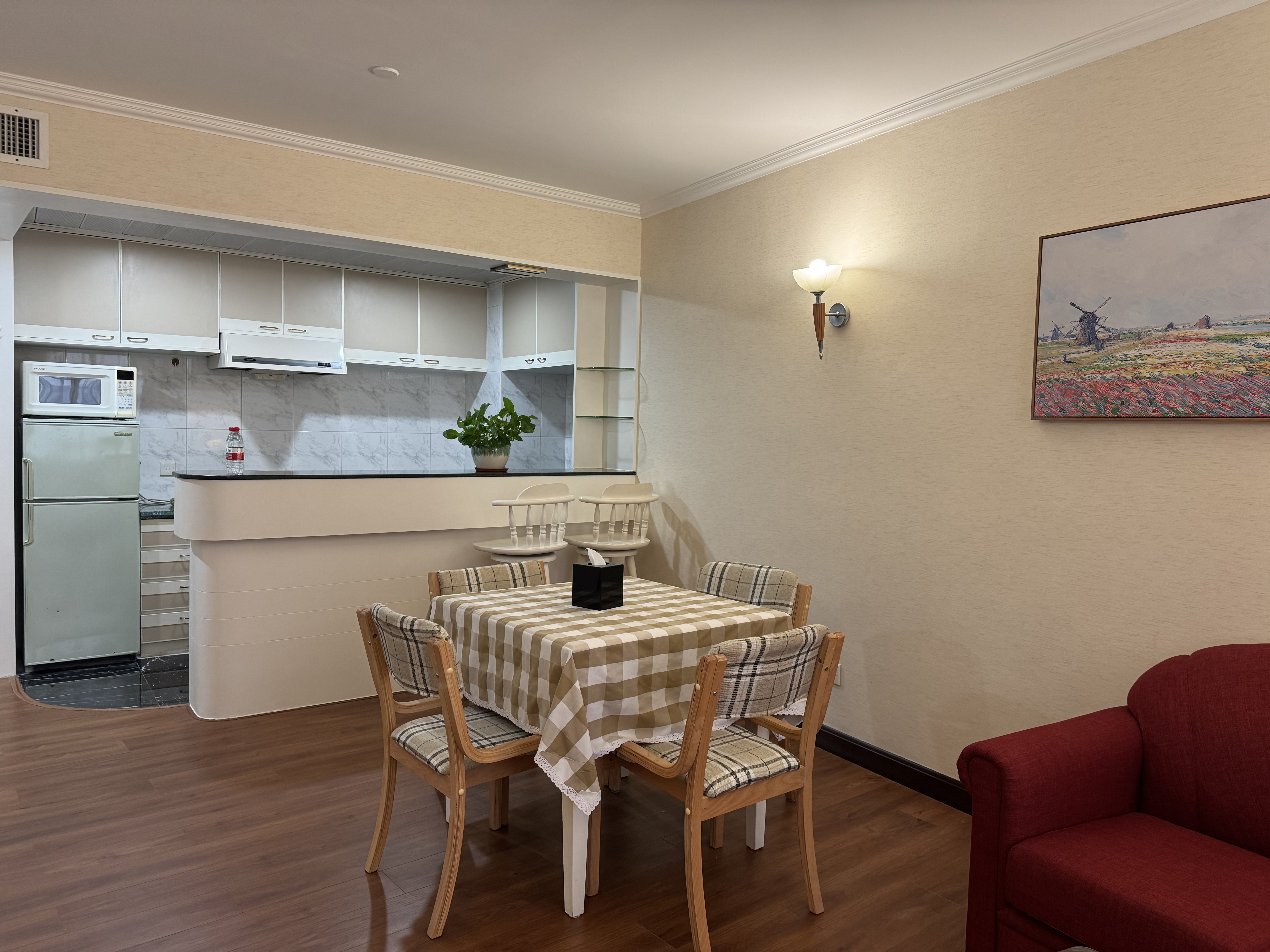 Shantou Golden Gulf  Hotel (Vientiane City)康养公寓房（西式厨房/客厅/冰箱/洗衣机/居家收纳）