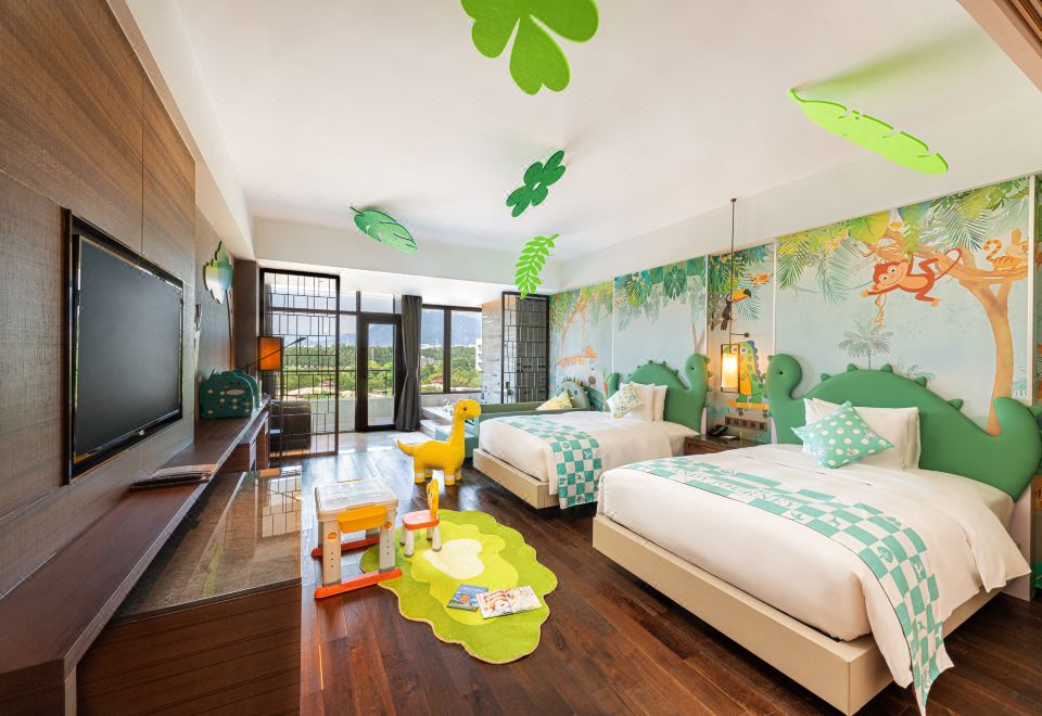 夢游XIAN境主題家庭房（小恐龍床丨森系帳篷）