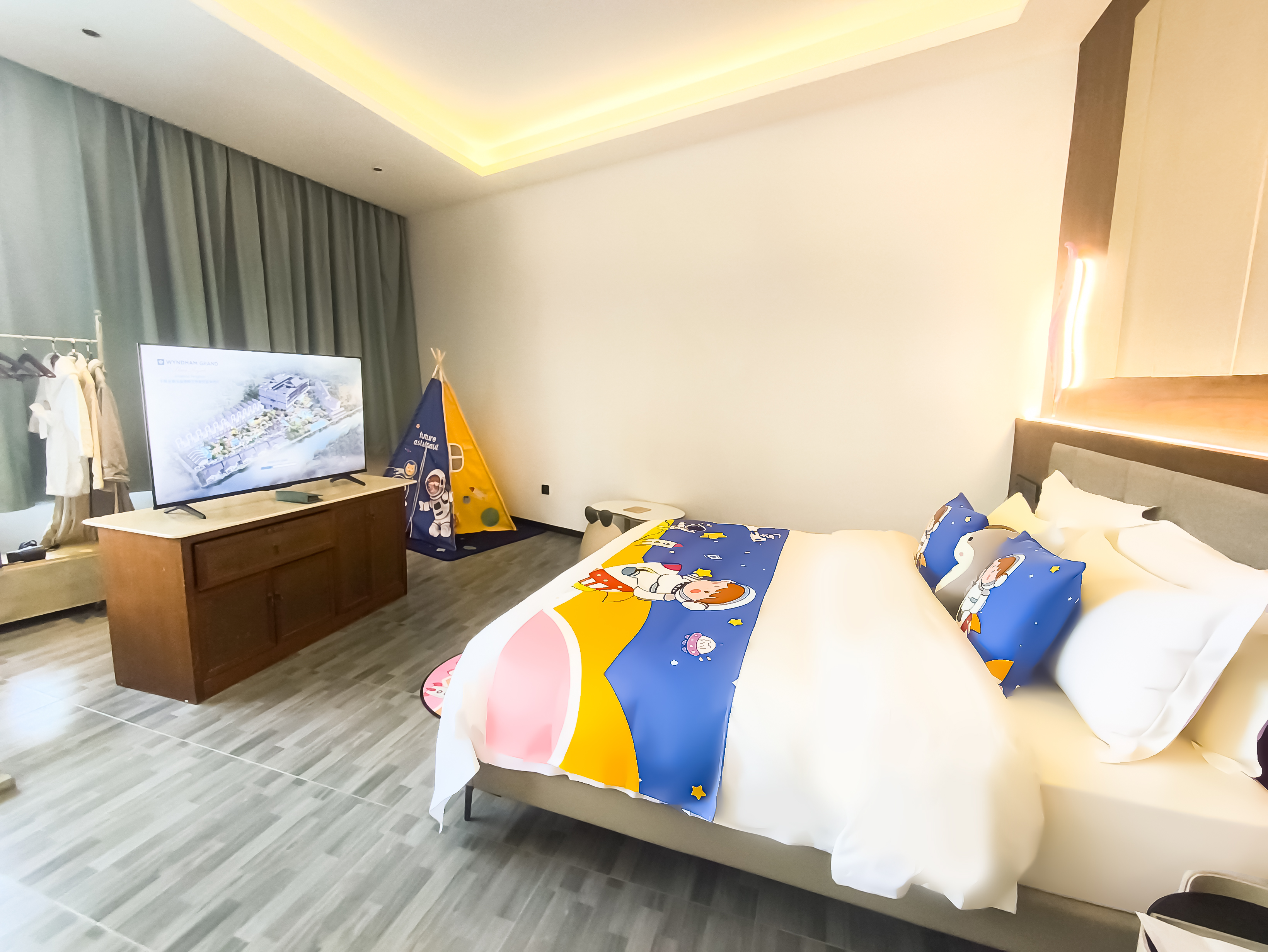 復式親子親水大床房獨立泡池