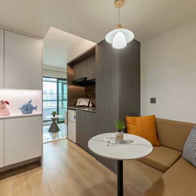 舒眠一房一廳套房（辦公休息分離+冰箱+洗衣機） 璞影巨幕飯店（廈門湖裡萬達店）優惠