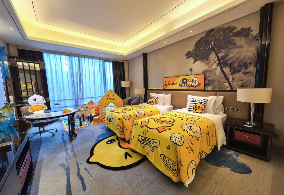 B.Duck小黃鴨親子家庭套房-益智小童積木桌