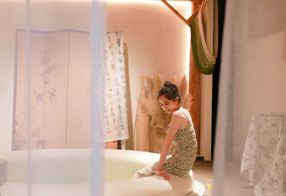 云卷·舒适|双床房【深睡床垫+庭院景观+超大电视】