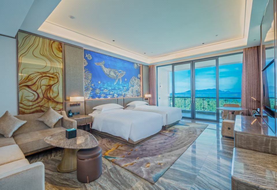 豪华海景双床房