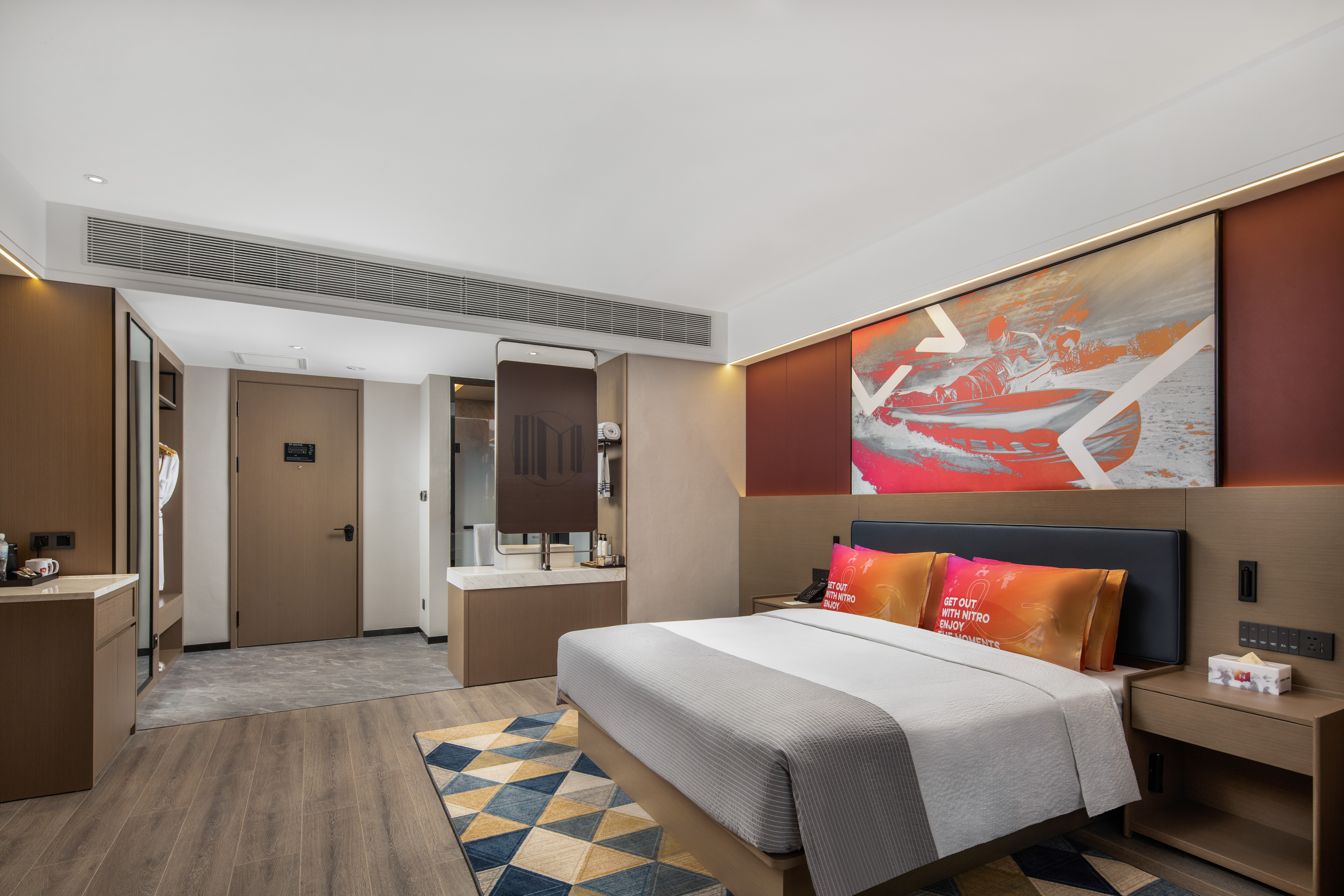 Nitro主题大床房（景观落地窗+Acca Kappa洗护用品+智能投屏）