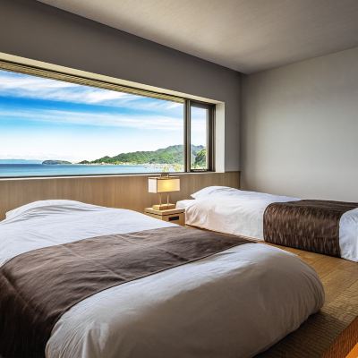 和風オーシャンビュールーム(浴室) 淡路インターナショナルホテル ザ・サンプラザ クーポン