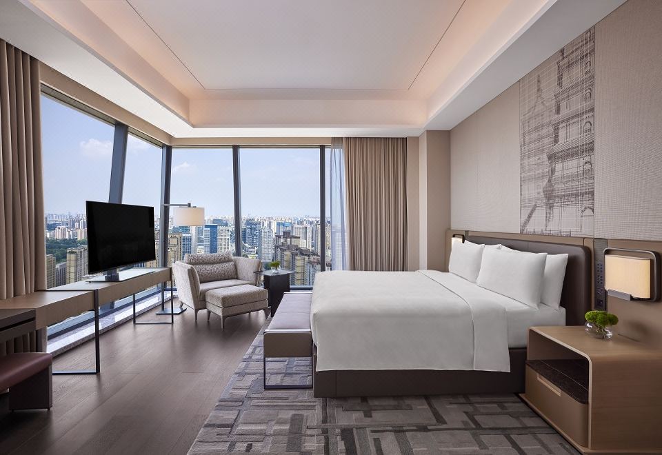 270°一室一厅|城景行政双床套+独立会客厅+戴森吹风机