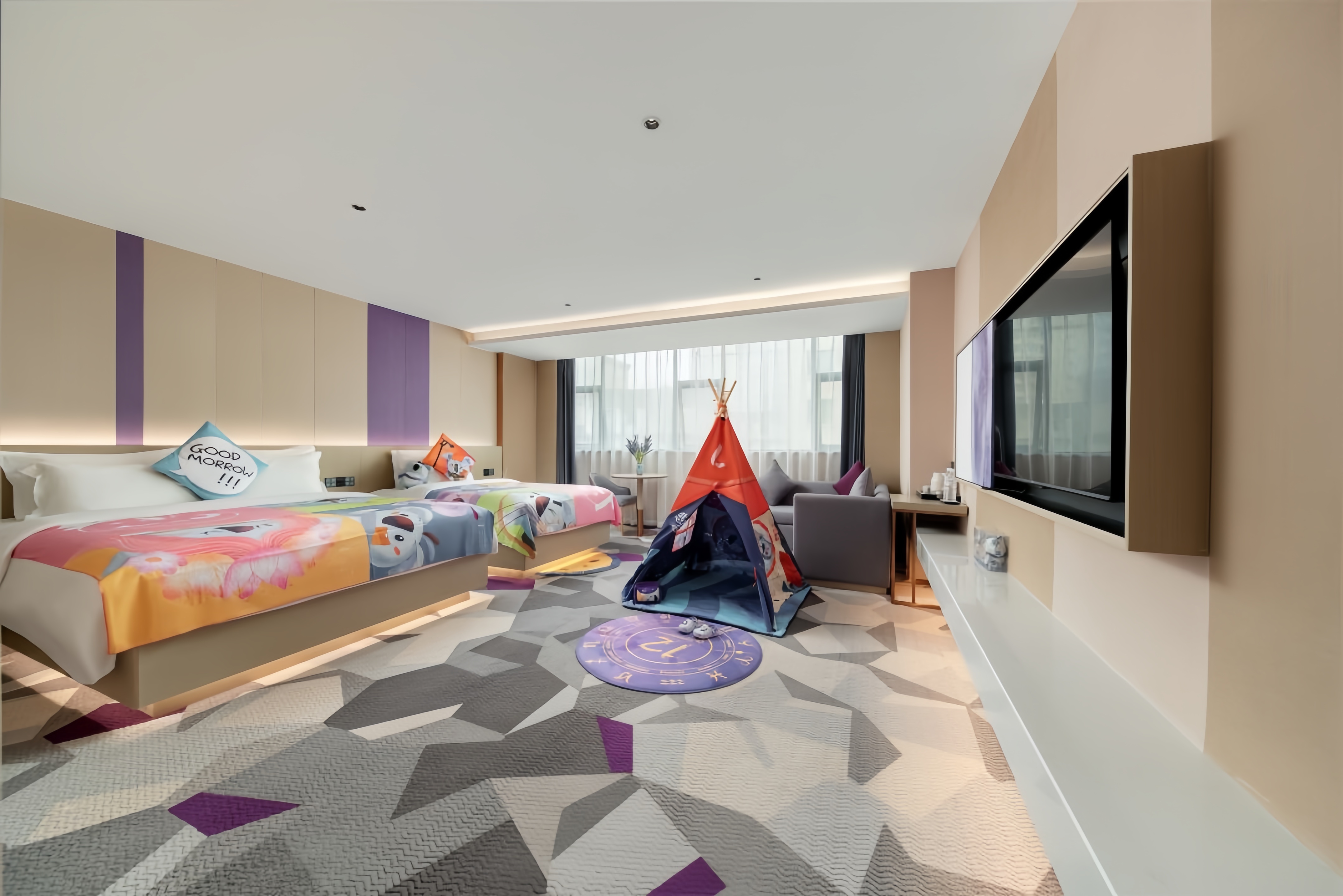 十二星座丽小懒家庭亲子房（慕思床垫·智能客控）