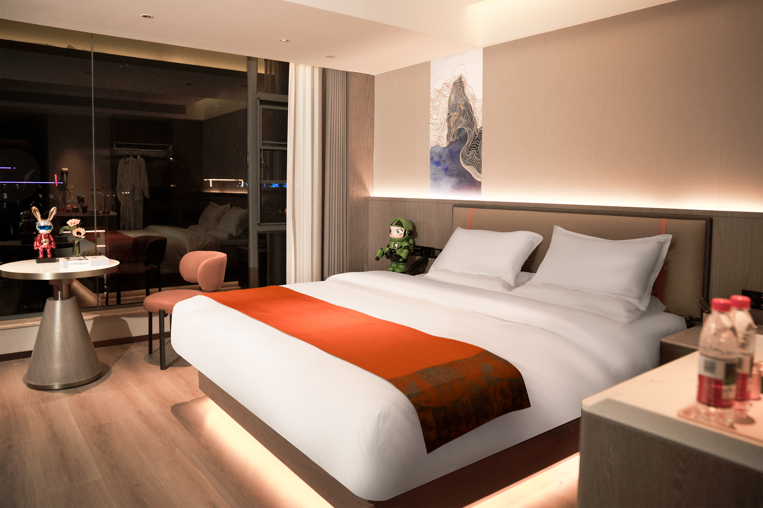 丽致城景大床房｜语音客控&森林氧吧&落地窗&零压床垫