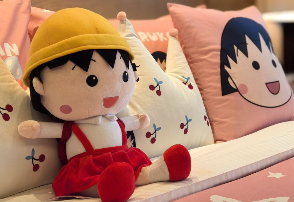 樱桃小丸子亲子家庭套房-童趣小屋帐篷+定制打卡相框