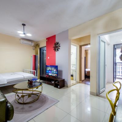 舒適雙床房（洗衣機+冰箱+陽台） 科潤酒店公寓（深圳科技園店）優惠