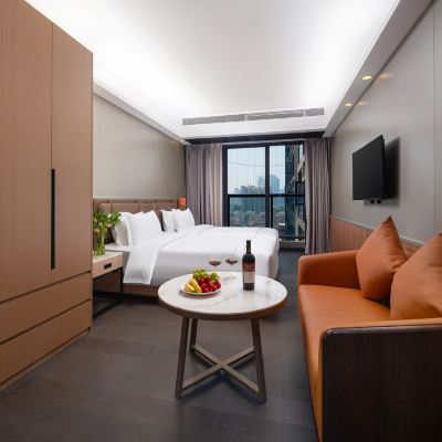 豪華城景雙床房（智能客控+冰箱+洗衣機） 深圳科創飯店（南山南油時裝批發中心店）優惠