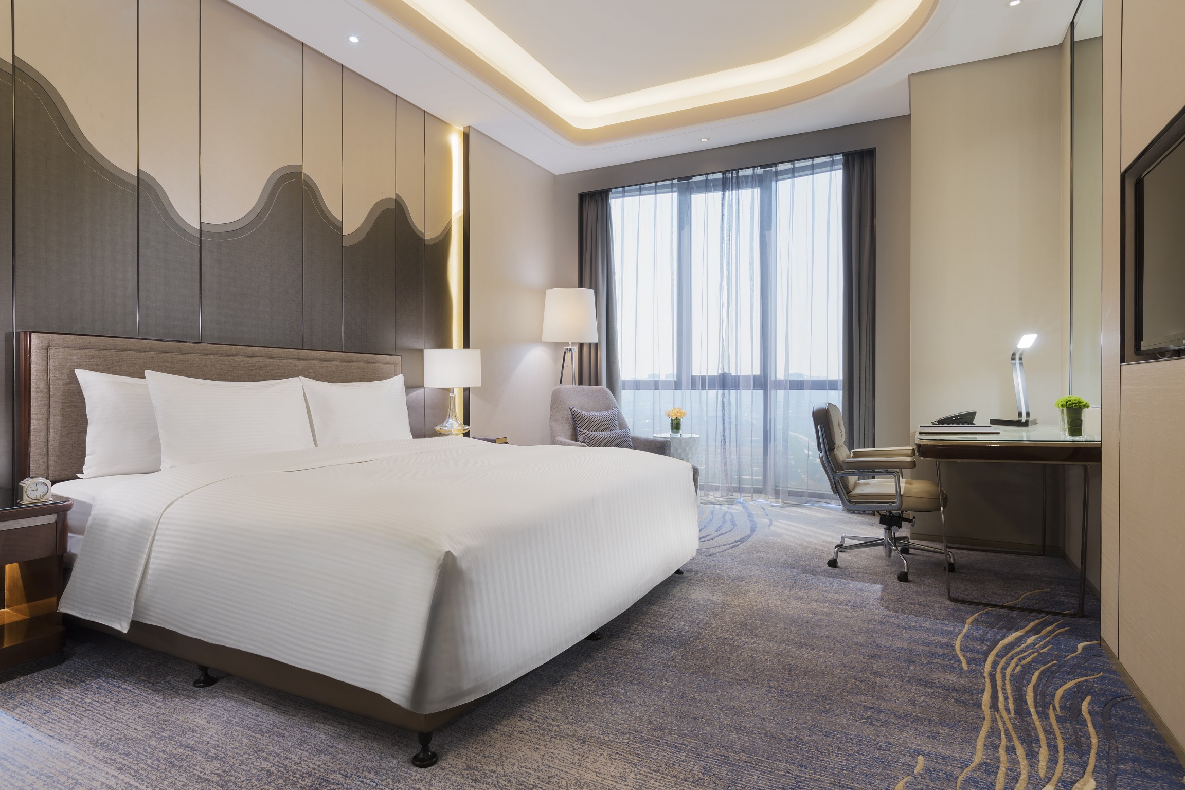 家庭套房（2张大床+全景落地窗+斯林百兰床垫）