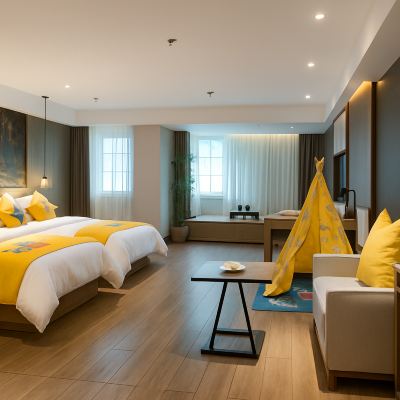 陽光家庭房「縱享祕密帳篷裏的歡樂童年」 汕頭田園亞輕酒店優惠