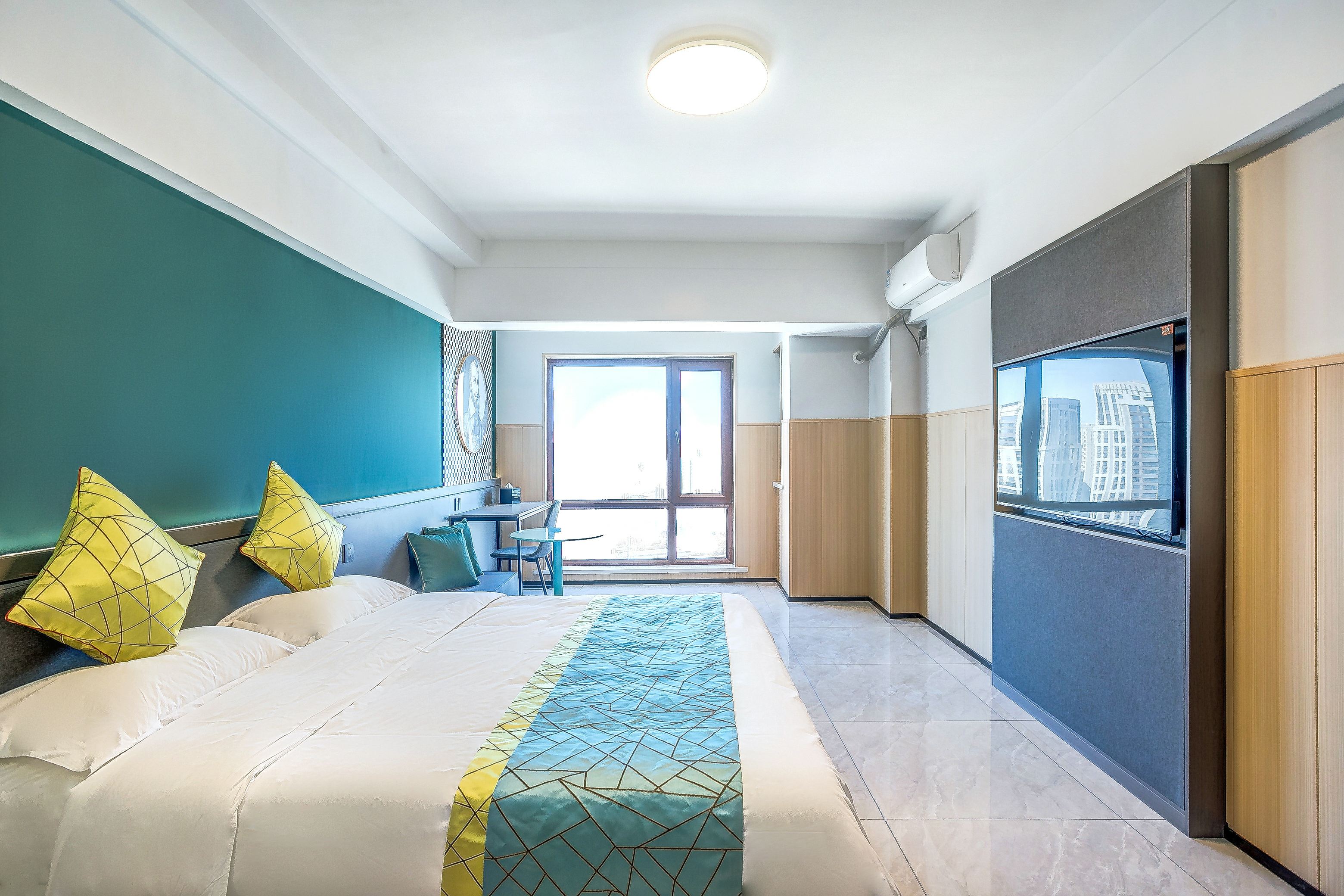 『轻呈』雅致大床房（小冰箱+洗净精灵）