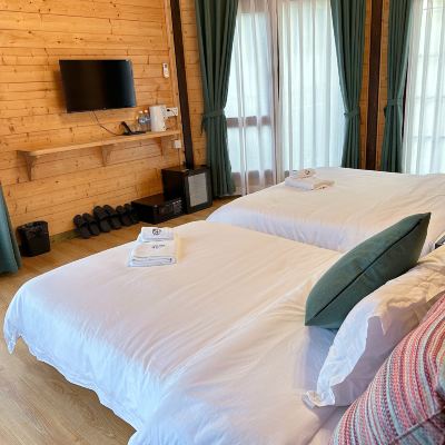 豪華獨棟木屋別墅雙床房（限住2人,超員請告知） 菠蘿的海.度假別墅優惠