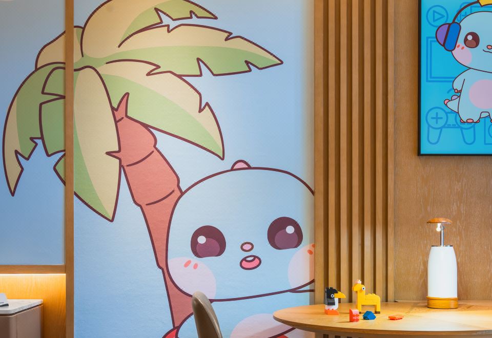 小恐龙Limnii高级三床房（园景阳台丨童趣木屋）