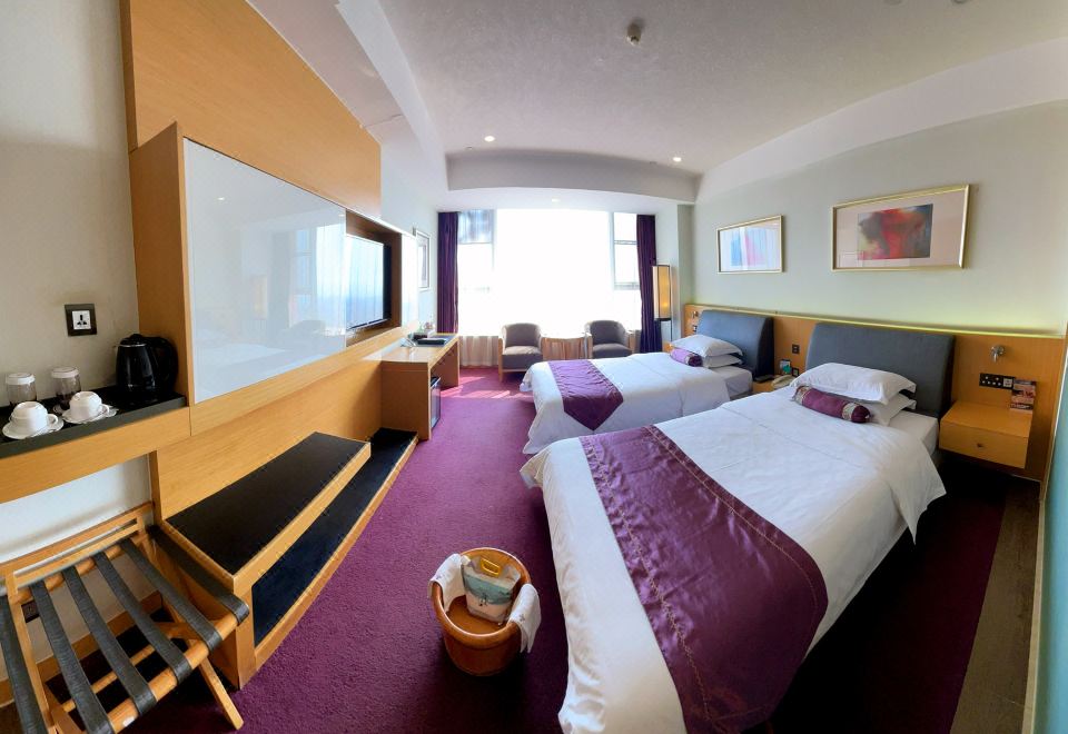 商务休闲双床房『客运大楼景观+热海原汤足浴 』