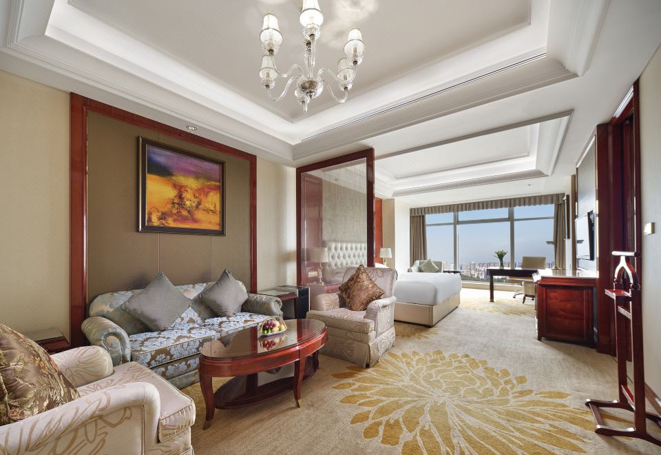 行政大床房（超大圆浴缸+全景落地窗+金可儿床垫）