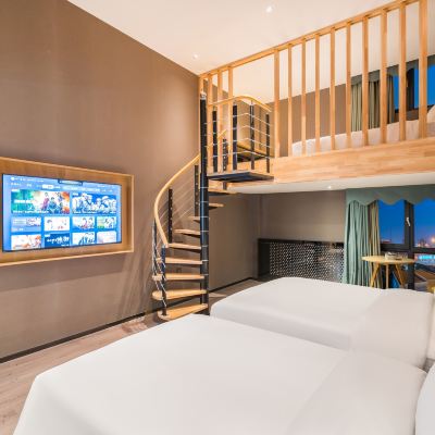 幾木複式親子房（獨享複式、智能設施、智能投屏） 北京南站馬家堡地鐵站亞朵X飯店優惠