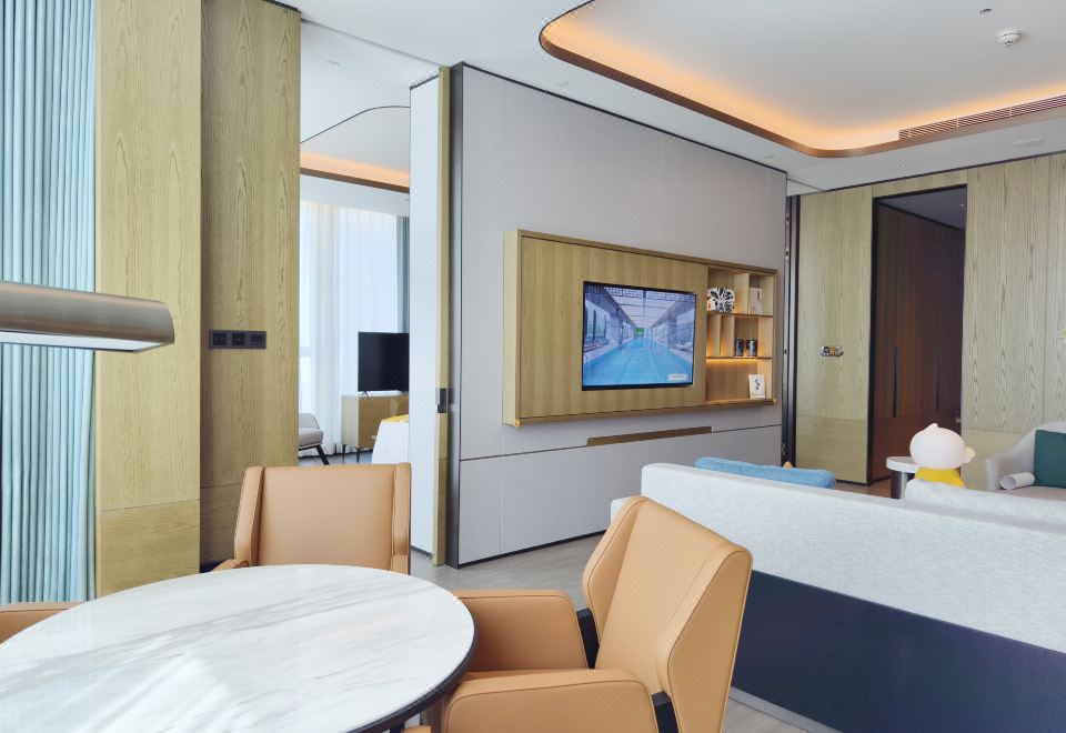 一室一厅|小黄鸭主题家庭房-小童上下铺+游戏区