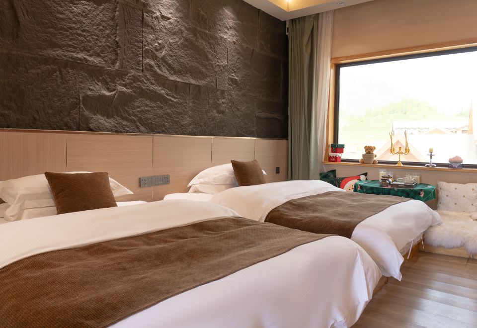 晴溪｜山景·雅緻榻榻米4人房（洗衣機+全屋智能）