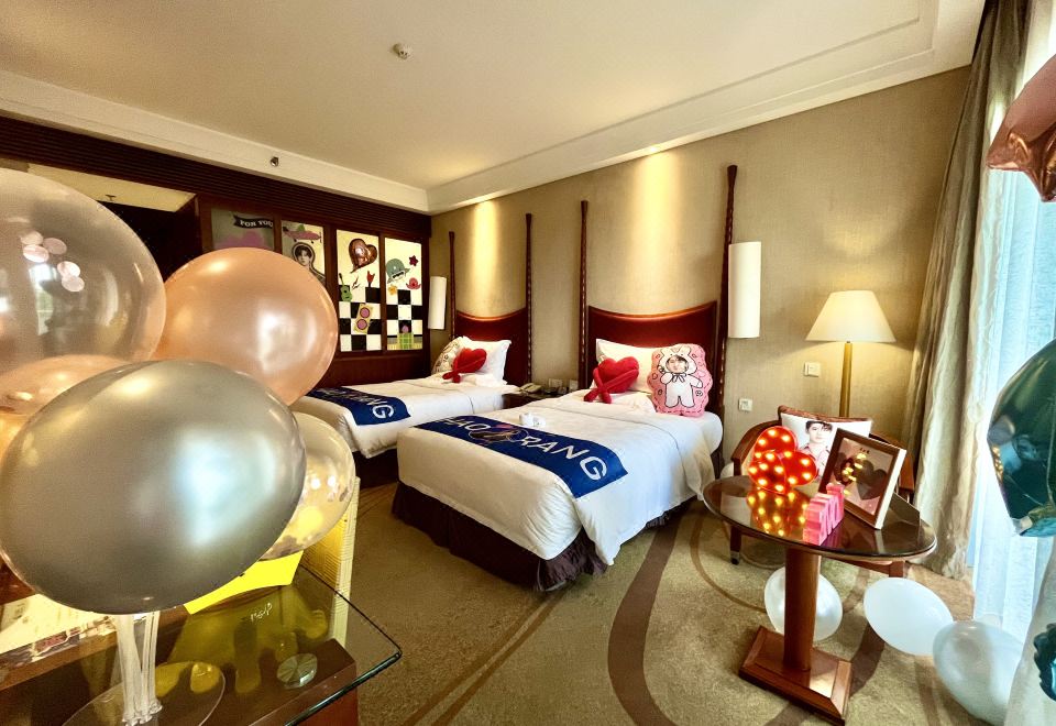 追星主題海景雙床房