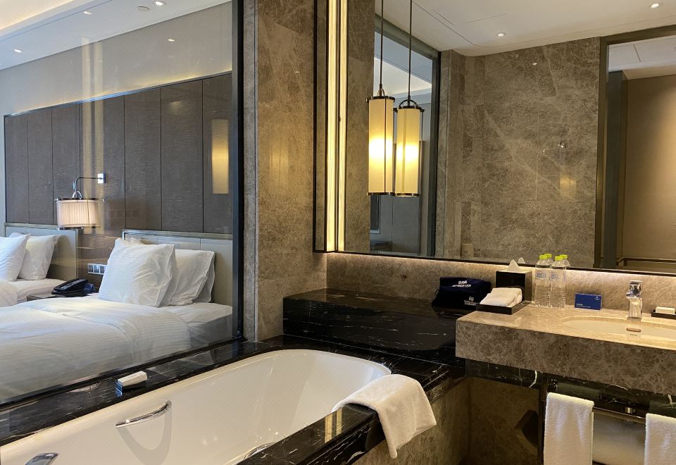 豪华影音双床房（浴缸+热带雨林花洒+100寸投屏幕布）