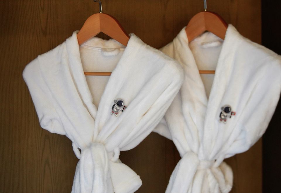 航天主题客房，1张大床及1张上下床