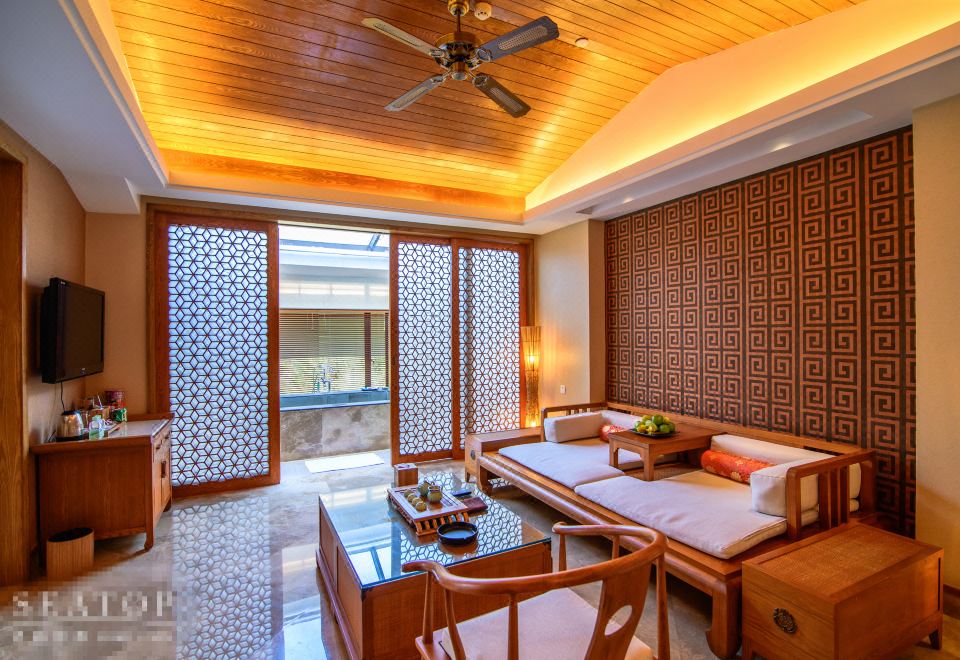 赏月套房-高层天窗-私汤泡池-超大客厅