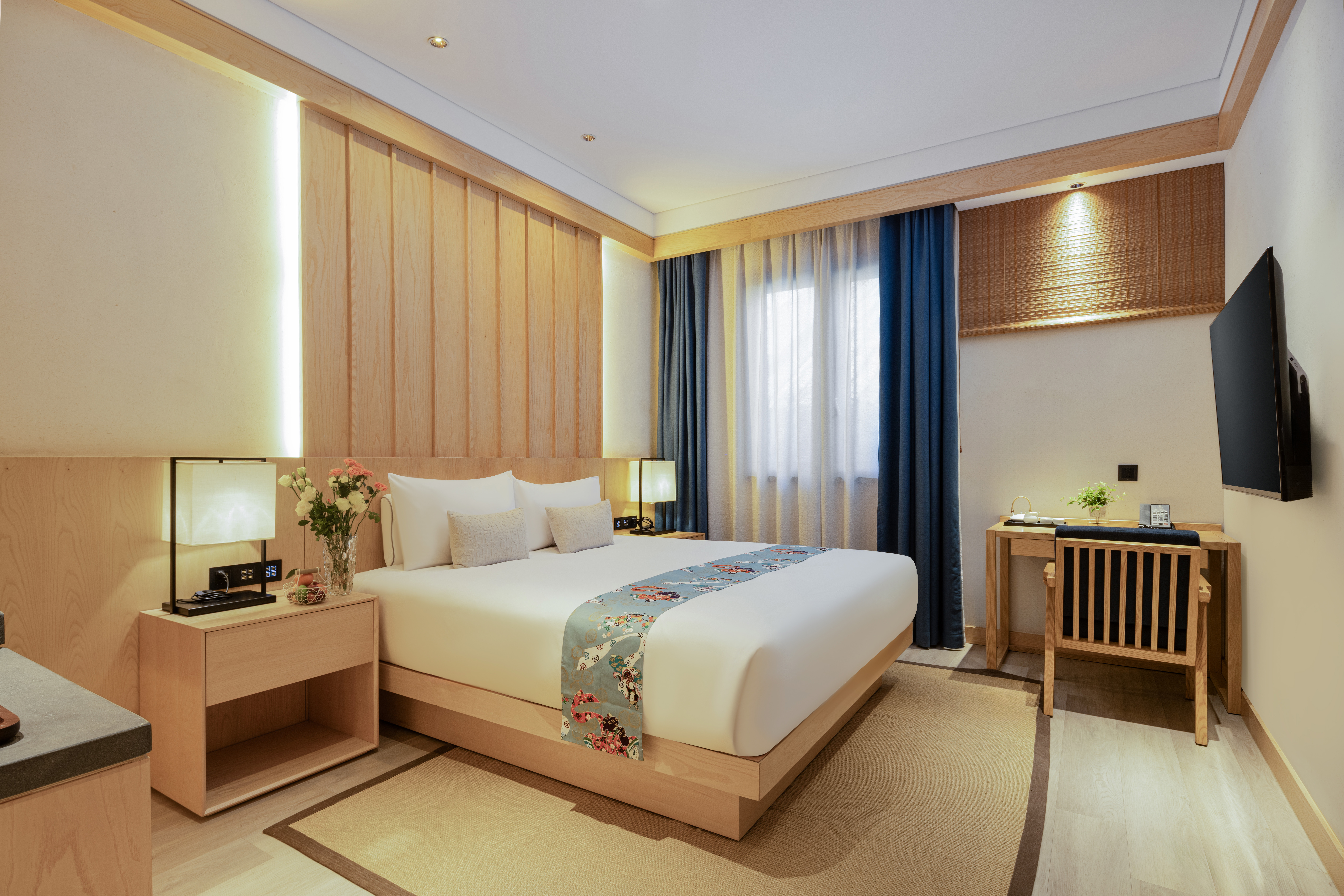 听雨·静谧大床房丨静音玻璃+定制寝具+睡眠无忧