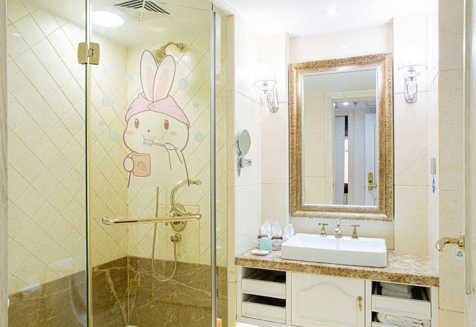 可爱小兔亲子主题房