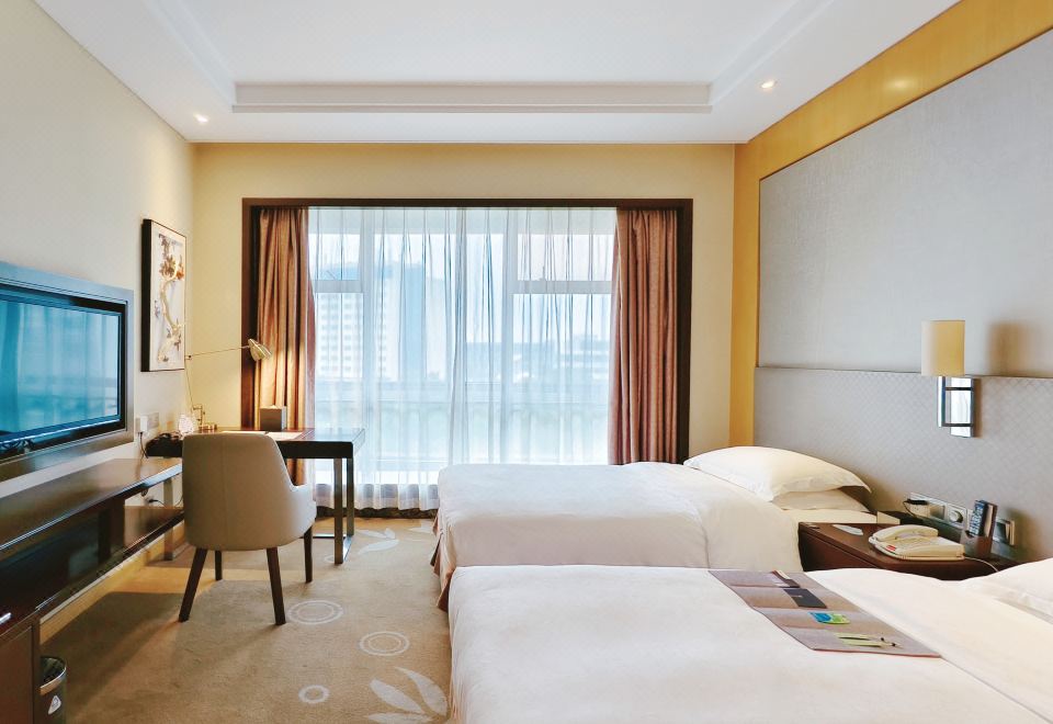 栖园楼精致双床房（园景）