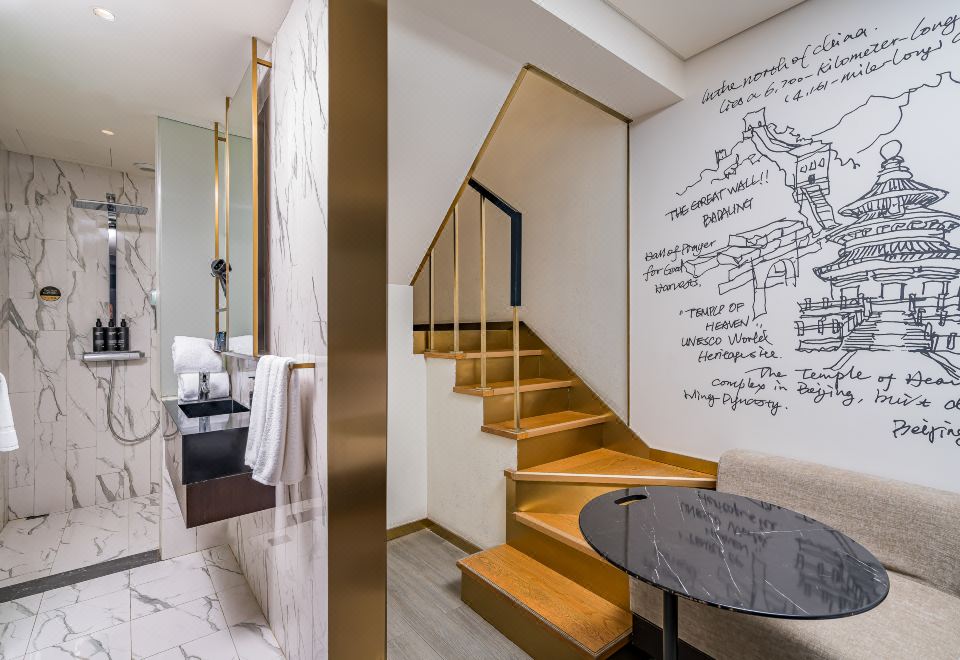 CitiGO Hotel Nanluoguxiang BeijingHuanyi Twin Loft Room (Mini Fridge)