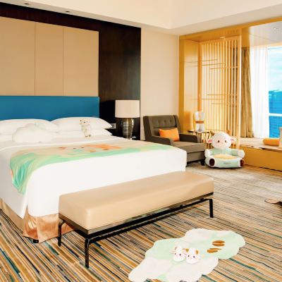 榻榻米親子房｜尊豪大床房｜攬半城半江景 惠州富力萬麗酒店優惠