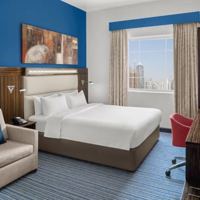 1 King Standard Sofabed Burj Khalifa View 杜拜沙發公園智選假日酒店優惠