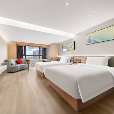 雲舒丨甄選景觀雙床房「全景落地大窗-智能客控-辦公桌」 貴陽斯邁卡爾頓飯店（觀山湖區貴陽北站店）優惠