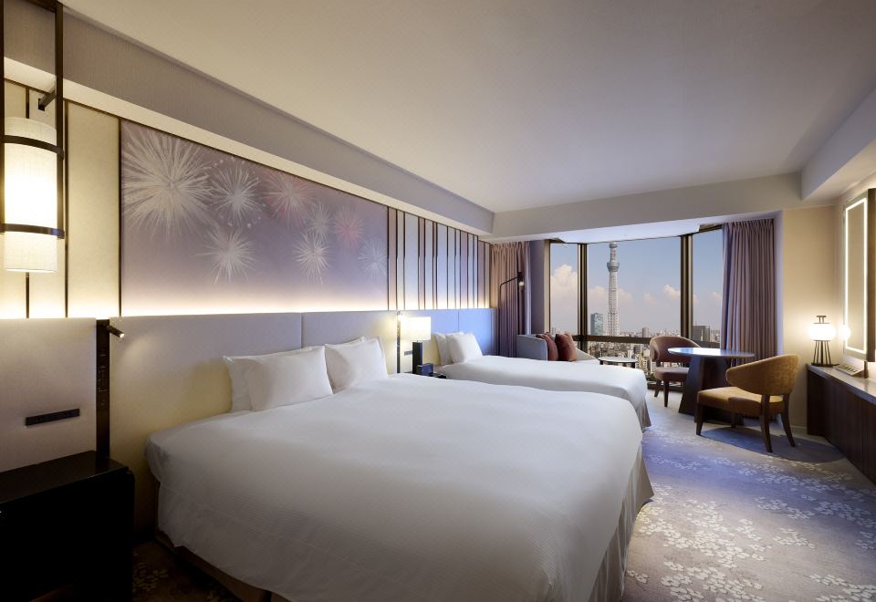 行政豪華特大床房天空樹側帶景觀浴缸（成人三名使用）