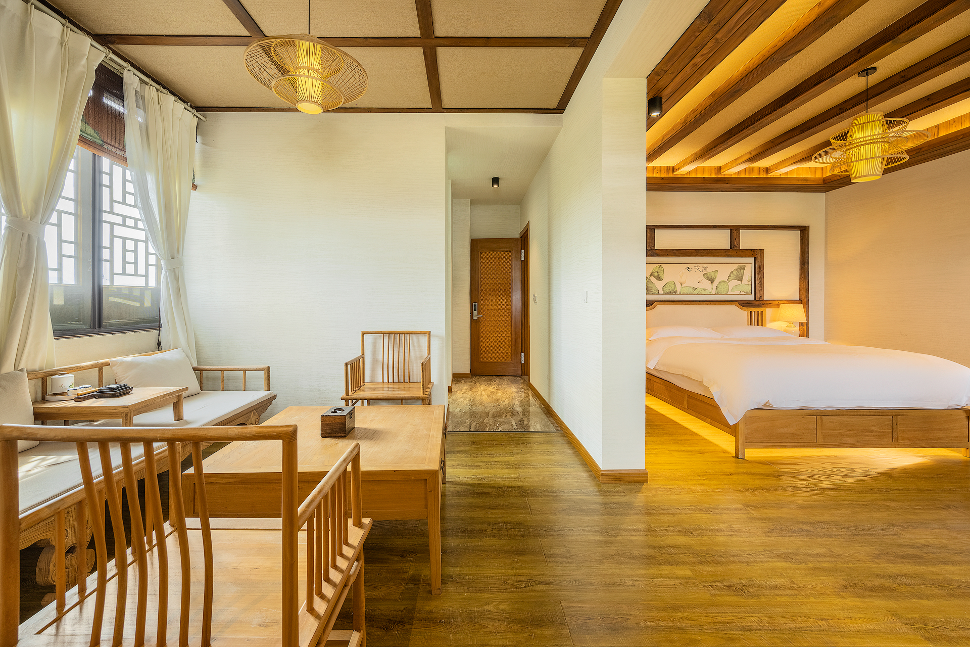 Bo Lian Chen Inn荷塘一室一厅大床房