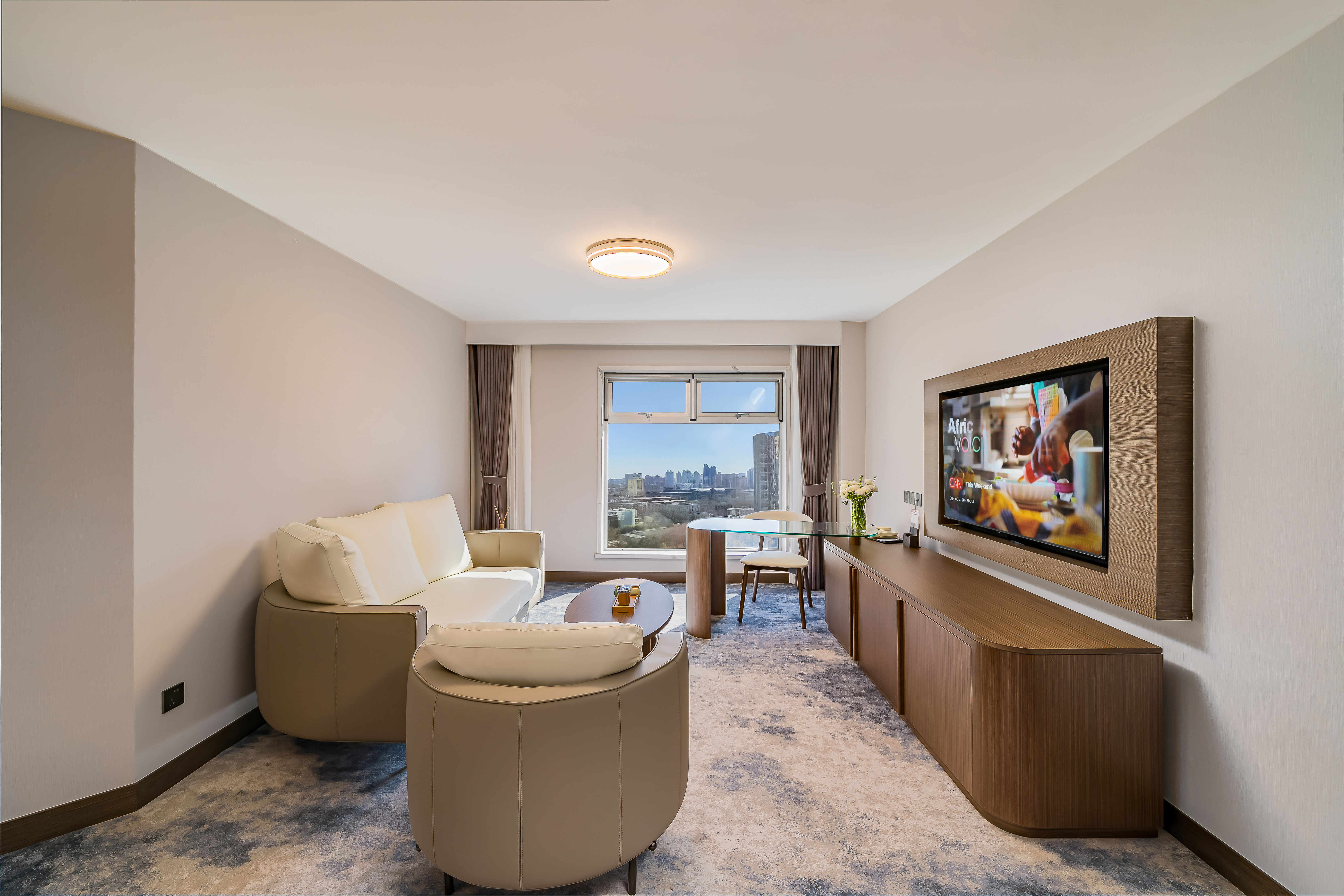 亮馬河岸景觀套房（匠心茶具+舒適沙發區+深睡枕）