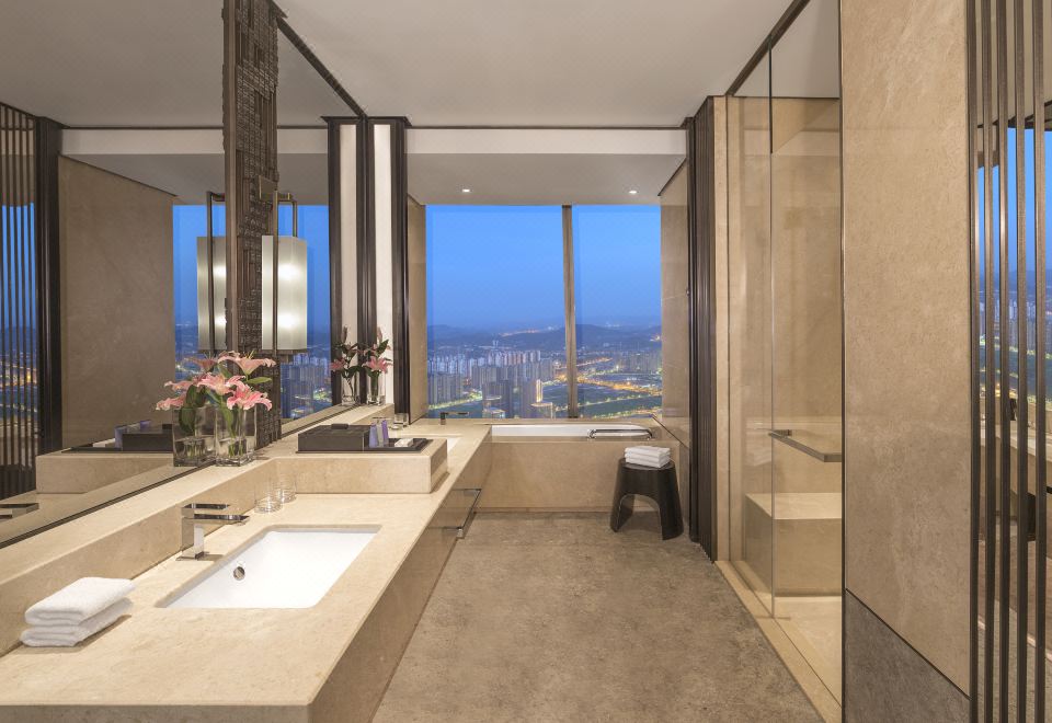 高级城景双床房