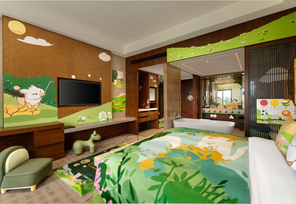 JW Marriott Hotel Zhejiang AnjiSunshine Sports Family Balcony View Double Bed Room